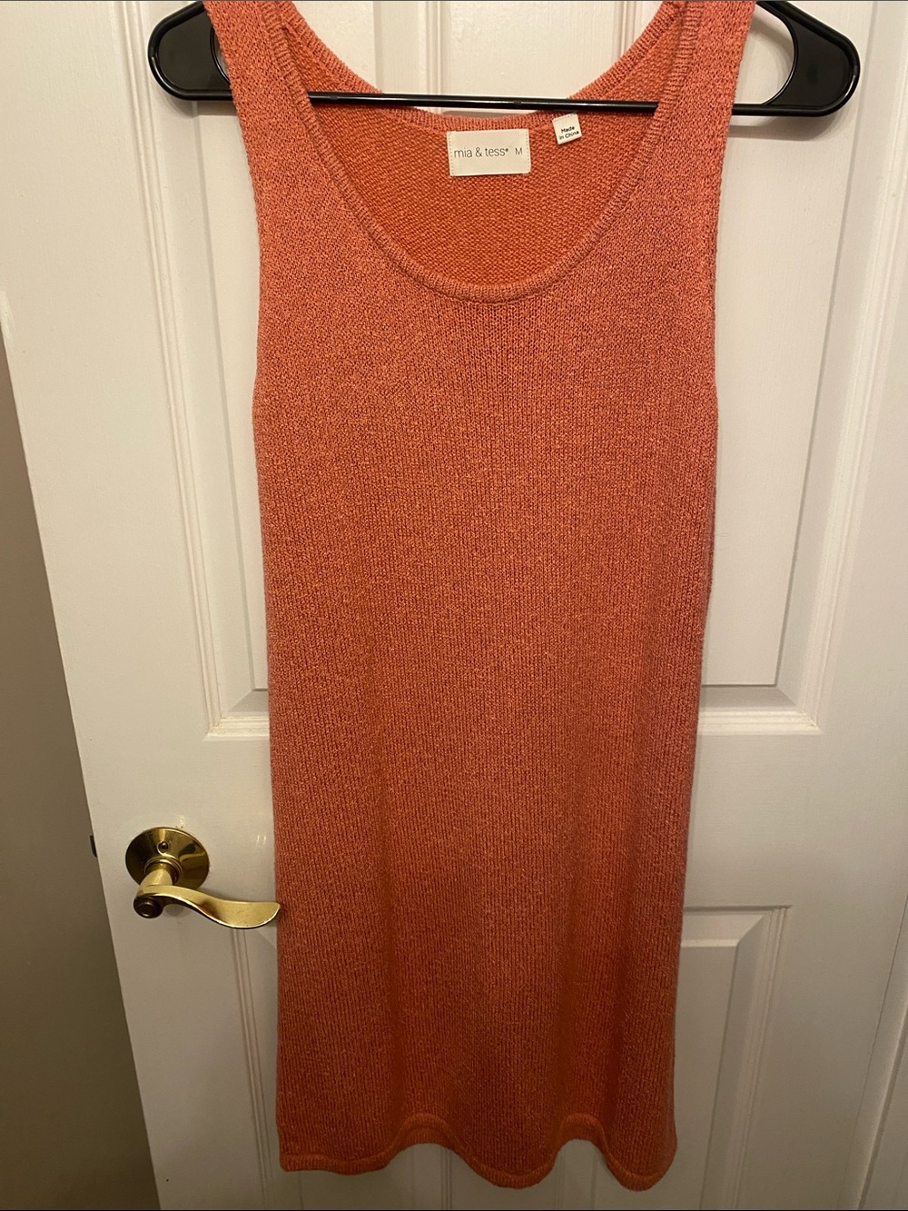 Pink Knit Tank Dress